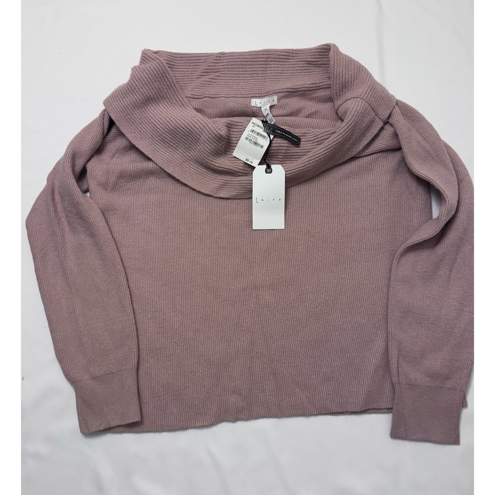 Leith Nordstroms Women's Mauve Pink Sweater Cowl Neck Size 2X NWT